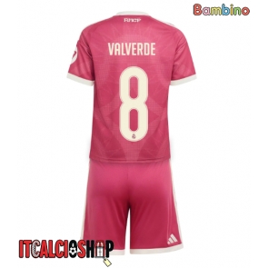 Real Madrid Federico Valverde #8 Terza Maglia Bambino 2026-27 Manica Corta (+ Pantaloni corti)